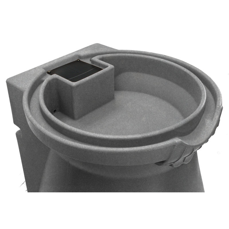 Urne d'assistant 65 gallons Baril de pluie, Granite pâle