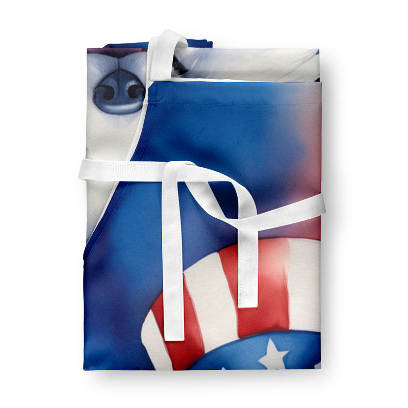 Patriotic American Apron, American Eskimo