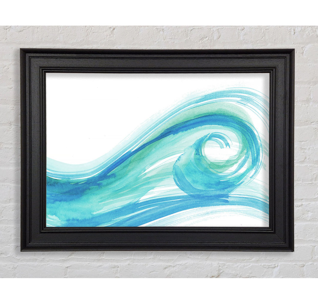 Gerahmter Kunstdruck Wave Swirl