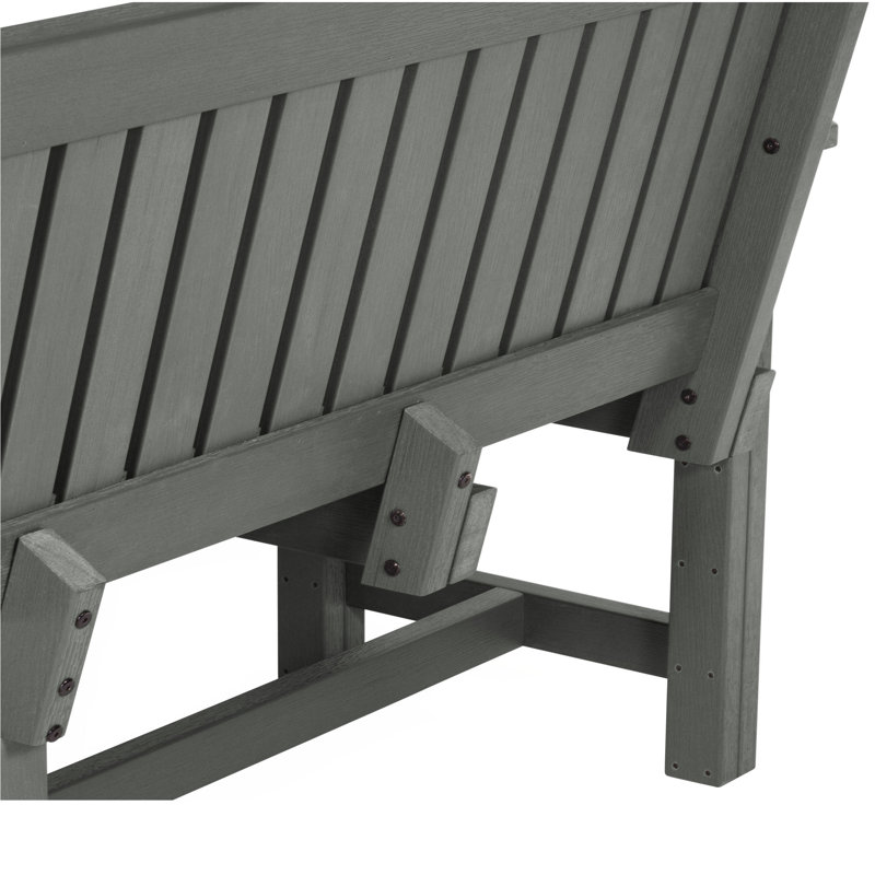 Banc de jardin en plastique Lunz, Teck côtier