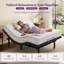 Cadre de lit ajustable Queen haut de gamme avec massage, position zéro gravité, moteur silencieux, télécommande sans fil avec mémoires, ports USB-A et USB-C, veilleuse, 4 hauteurs de lit, sommier électrique, installation facile-1113710909