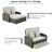 2 Pe Reclining Lounge, Gray, Adjustable Back, With Comfortable And Water- Fabric Covers Chaise Lounge For 2, Protected Cushions-449716735