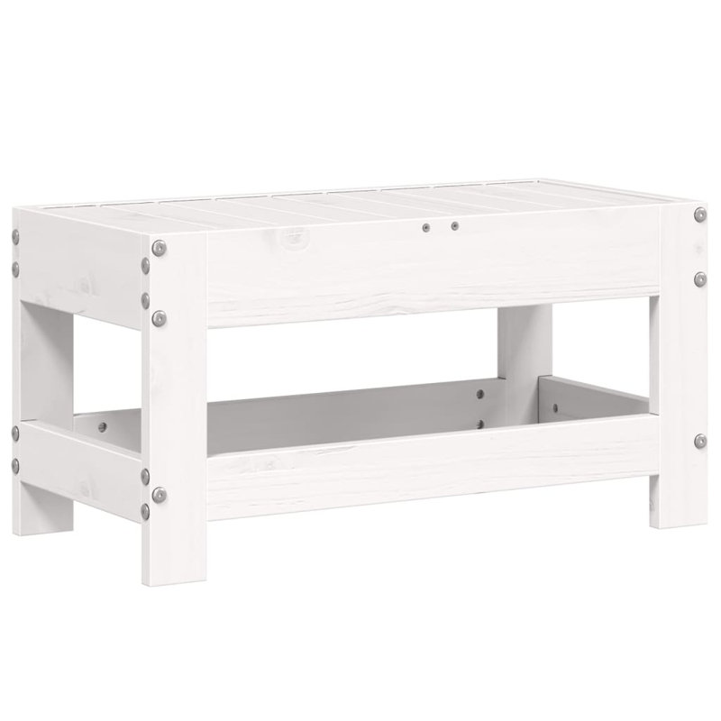 Darron Rectangular 30cm L Outdoor Side Table, White