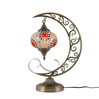 Lampe de table en verre Petersburg