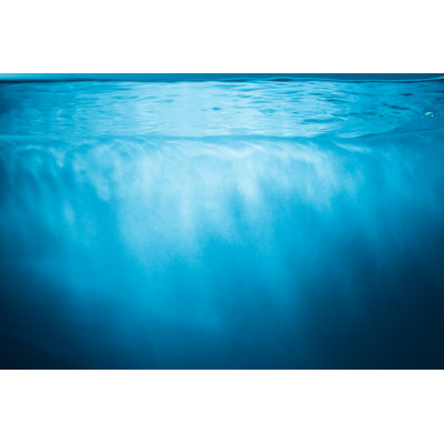 Abstract Blue Water - Wrapped Canvas Print