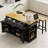 53-Inch Large Kitchen Island With Drop Leaf, Power Outlet, And Internal Storage, Rolling On 5 Wheels With Open Side Racks-383351275