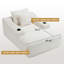 Chaise longue avec deux coussins moelleux