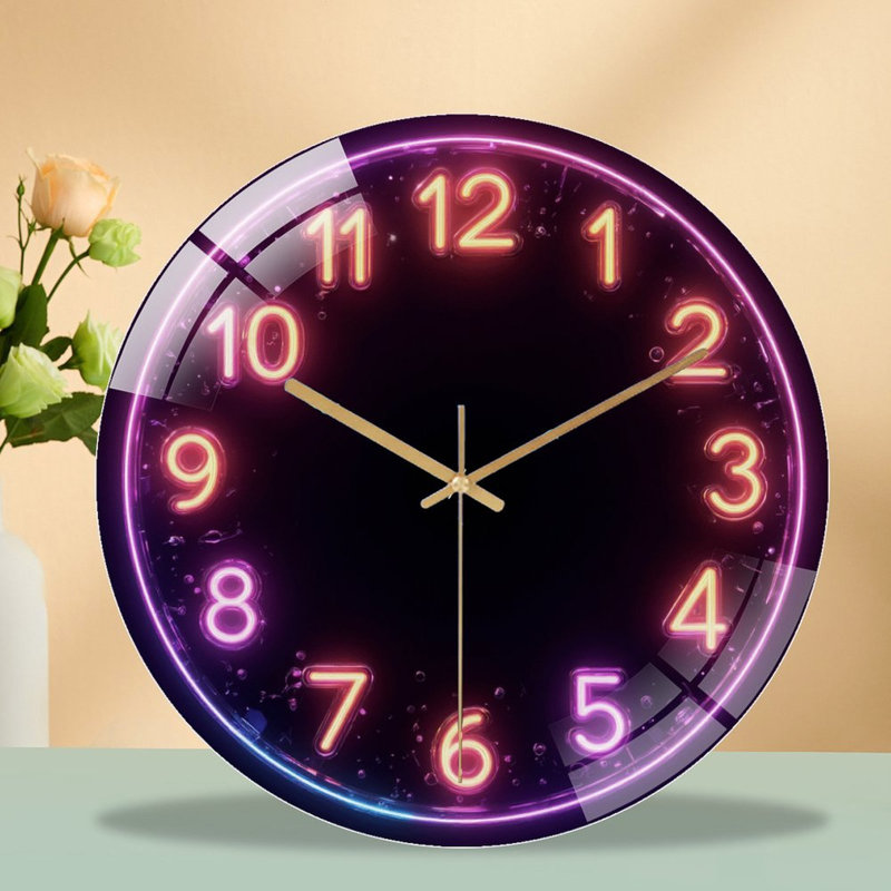Horloge murale 12 po Neon