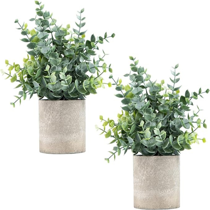 Kamira Faux Eucalyptus Plant, Sage Green