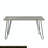 Extendable Oak Metal Base Dining Table
