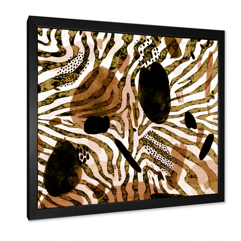 Impression sur toile, motif africain, Impression noire sur toile encadrée, H 36 po x l 36 po x P 1,5 po