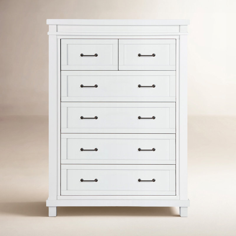 Rowan 6 - Drawer Kids Dresser, White