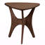 Table basse Mid-Century Triangle - Table d'appoint en bois de pacane pour le salon