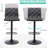 Tufted Fabric Bar Stools Set of 2, Adjustable Swivel Counter Height Barstools with Back, Upholstered Armless Airlift Bar Chairs for Kitchen Dining Cafe-33198492-118611198-118611200