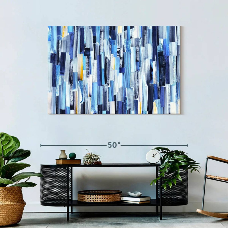 Abstract Vertical Canvas Print, 30" H x 45" W x 1.25" D