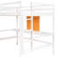 Lit mezzanine blanc avec bureau et tablettes - Maximisez l'espace de rangement-824154477-824154479