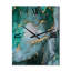 Horloge murale abstraite Turquoise et gris-1592169837