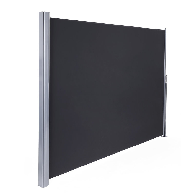 Dakota Fields 3.5cm W x 0.5cm D Motorised Retractable Side Awning, Black