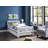 Twin Bed With Trundle, Platform Bed Frame With Headboard And Footboard, For Bedroom Small Living Space,No Box Spring Needed,White-1483562586
