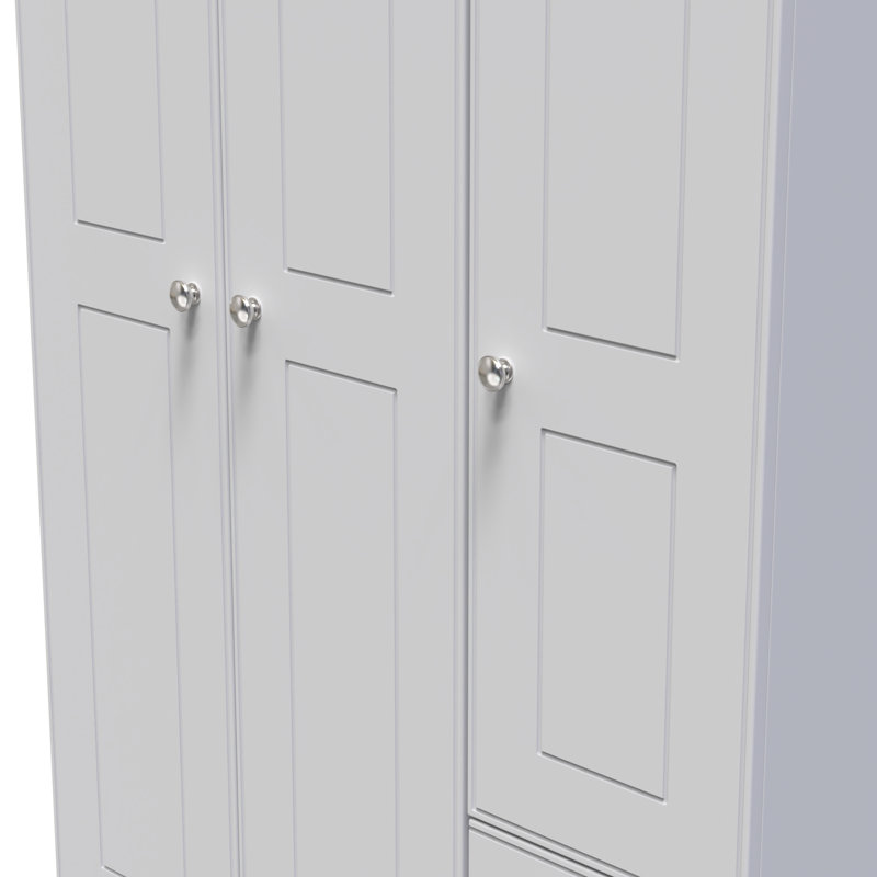 Conners Manufactured Wood Wardrobe, Grey Matt