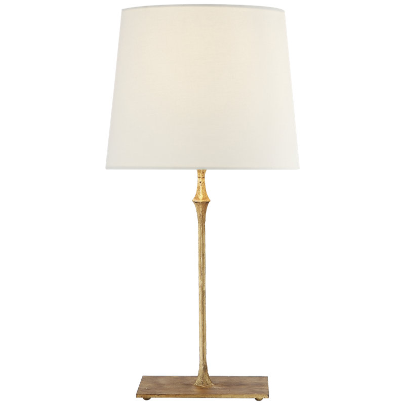 Dauphine Table Lamp, Aged Iron, Paper