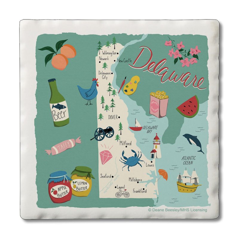 Ensemble de sous-verres 4 pièces Delaware