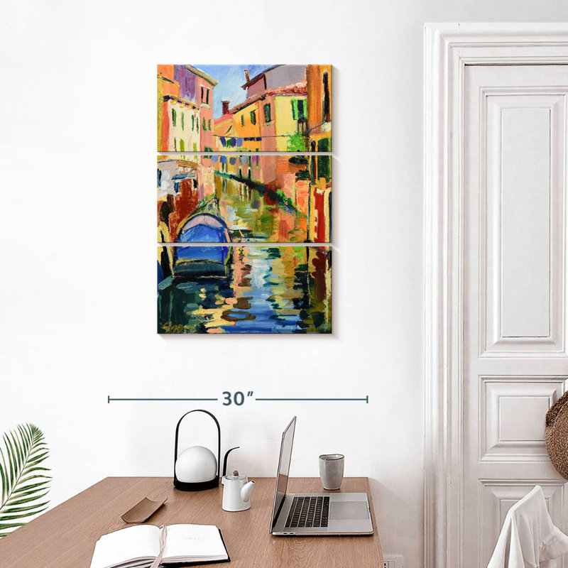 Nicci Venetian Canal Scene, 32" H x 20" W