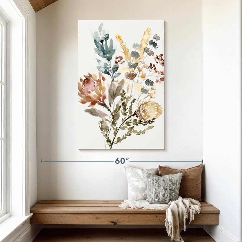 Bouquet de fleurs sauvages Harnek, H 48 po x l 32 po