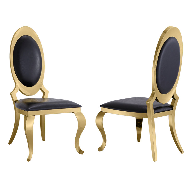 Chaise d'appoint noire Hovik