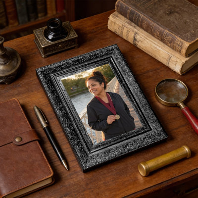 Black 1PC 5" x 7" Everyday Picture Frame with Giftable Design