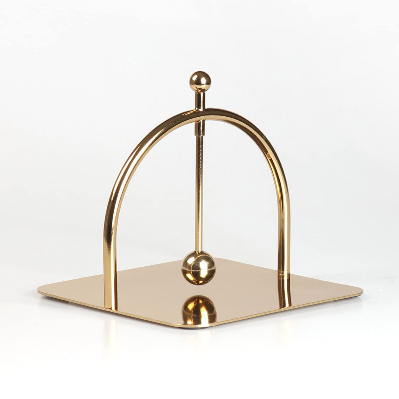 Gold Alloy Modern Napkin Holder for Dining Table