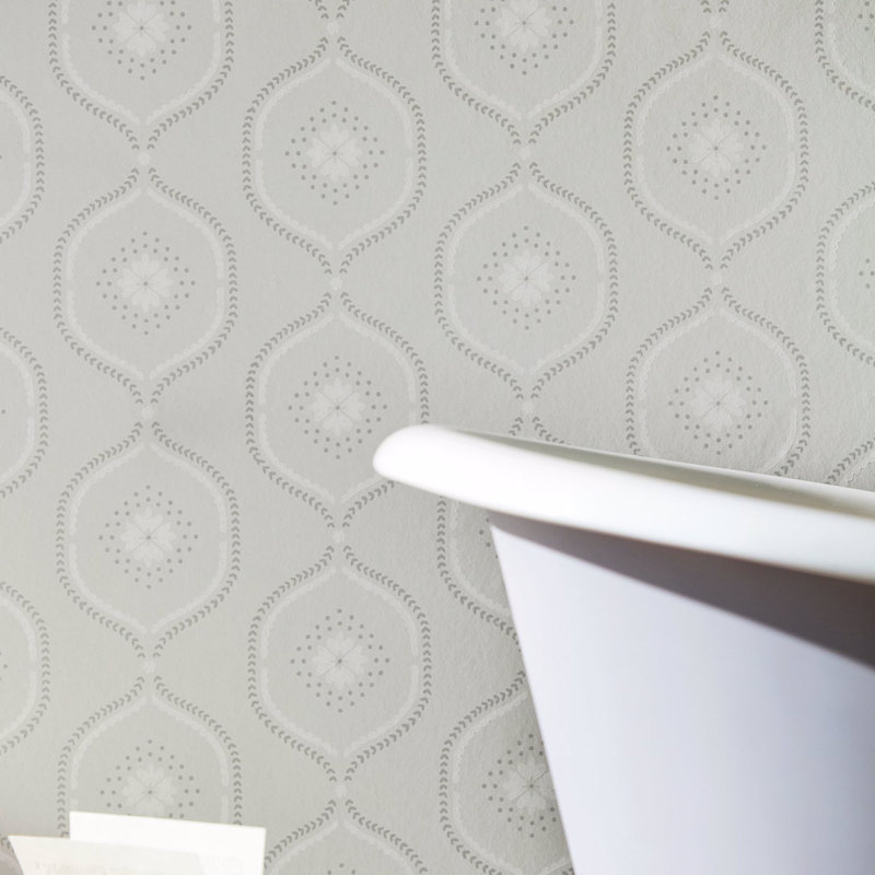 Milcombe Wallpaper, Powder Pink