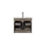Ce meuble-lavabo mural avec tiroirs doubles, système de fermeture en douceur et lavabo en céramique crée un espace de salle de bain moderne et minimaliste!-481006756-481006757