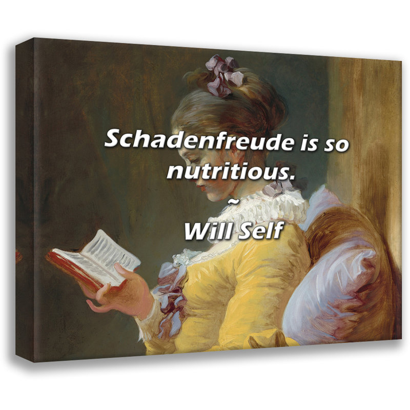 Will Will Quote: Schadenfreude est si nourrissant., H 20 po x l 24 po
