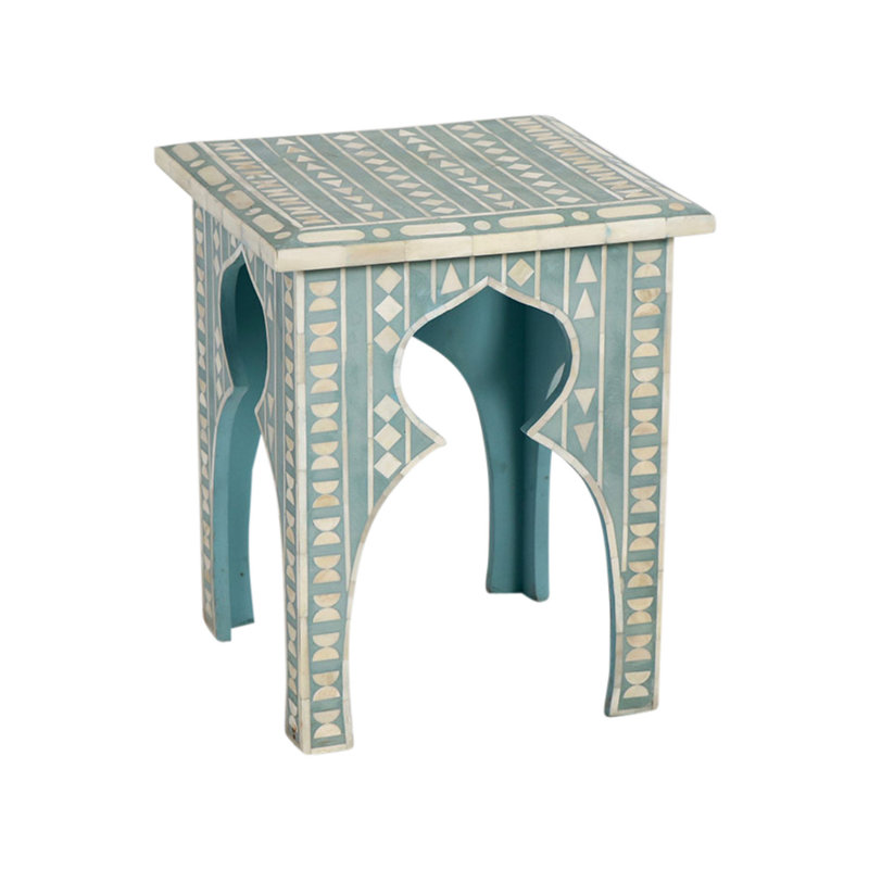 Tabouret d'appoint Diller, Turquoise
