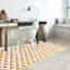 Amber Geometric Vinyl Indoor / Outdoor Area Rug-24399420