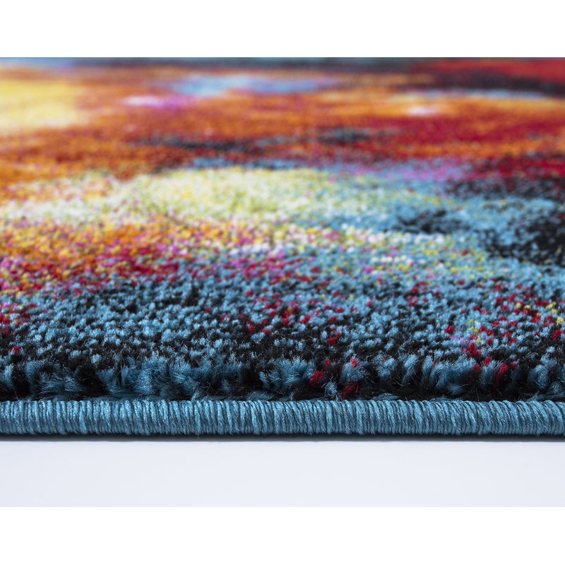 Aranjit Geometric Area Rug, Rectangle 80 x 150cm