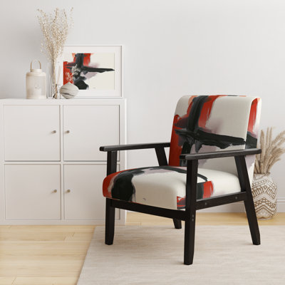 Chaise avec accoudoirs rembourrée Geometric IV