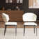 2 Piece Dining Set Ivory White