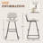 Upholstered Counter Stool With Metal Frame-413272447-413272445