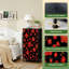 Commode à 4 tiroirs pour chambre à coucher sans couture petite fleur de cerisier rouge floral noir petite grande commode pour les organisateurs de placard avec commode
