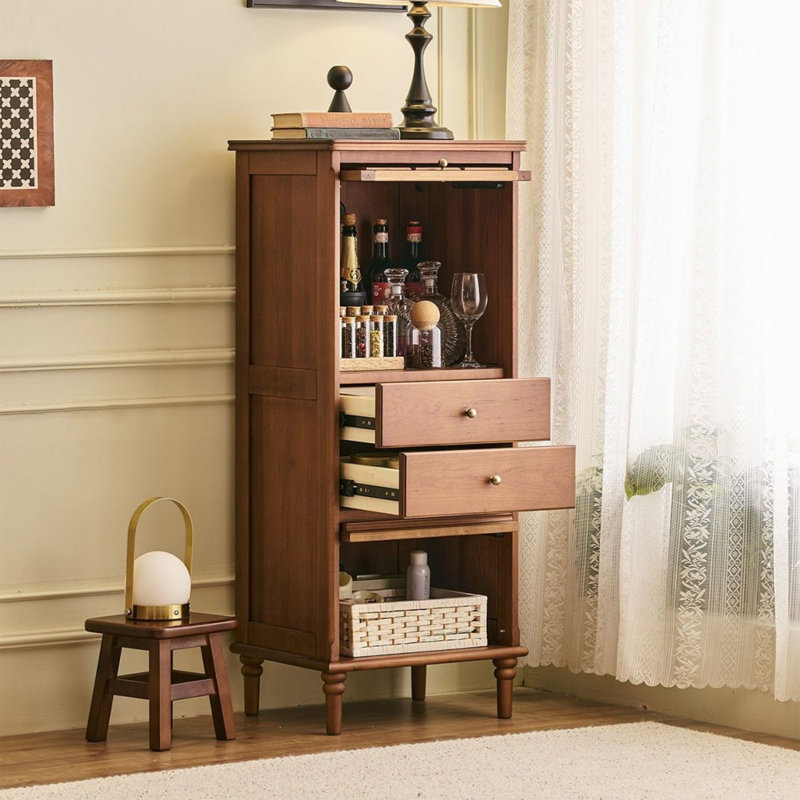 Medieval-Style Multi-Functional Accent Cabinet