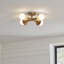 Plafonnier semi-encastré 4 lumières 18 "Allegra par Kelly Porterstler-44138643