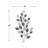 Green and White Leaf Metal Wall Art with 3D Textured Design