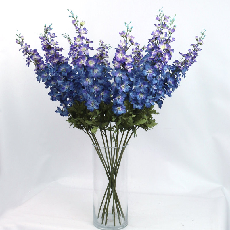 Delphinium 37 po de hauteur avec 18 capitules réalistes