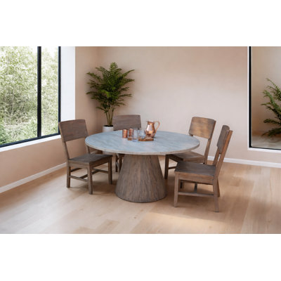 Sahara, table de salle à manger ronde avec 4 chaises