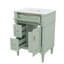 Meuble-lavabo de salle de bain avec lavabo intégré, armoire autoportante avec tiroir rabattable et tablette réglable à l'intérieur-1339734740