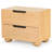 Estelle Beethoven Wood 2 Drawer 28" Nightstand-688968777