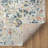 Isebelle Performance Modern Abstract Blue/Rust/Multicolor Rug-1423253012