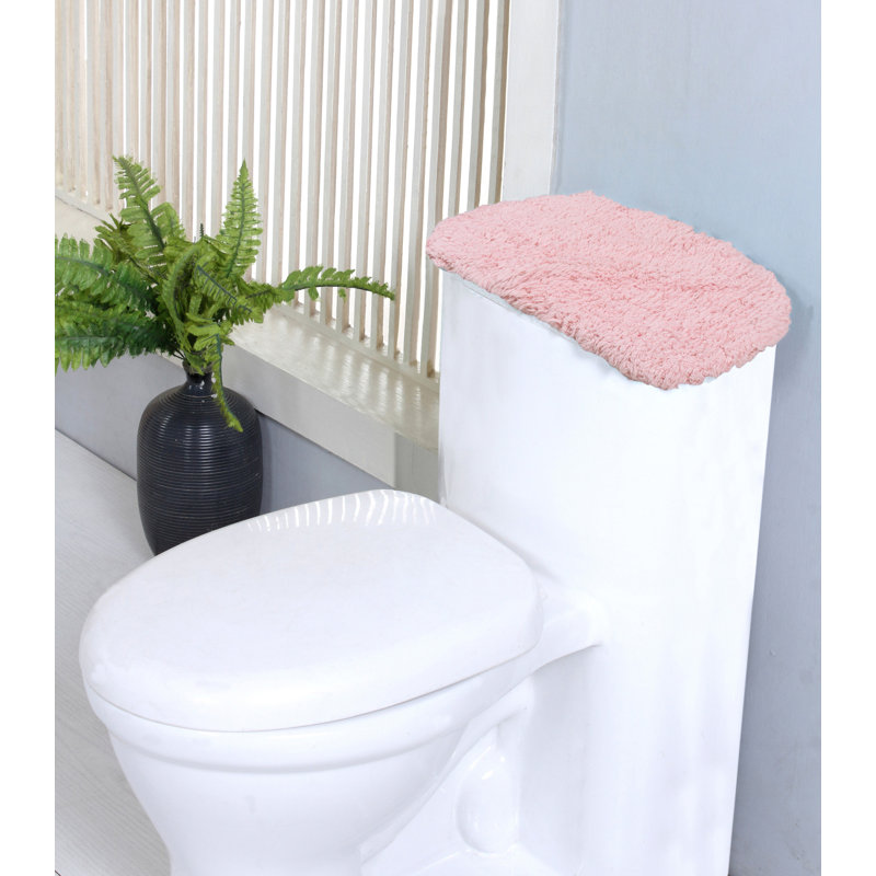 Tapis touffeté 100% coton Bublitz, très doux et lavable à la machine 10 po x 22 po, Rose